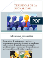 CARACTERISTICAS DE LA Personalidad