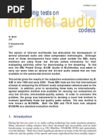 Internet Audio: EBU Listening Tests On