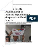 Reitera Frente Nacional por la Familia repulsión a la despenalización del aborto.docx
