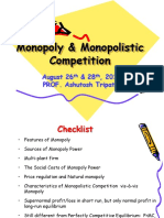 Monopoly and Monopolistic Competition