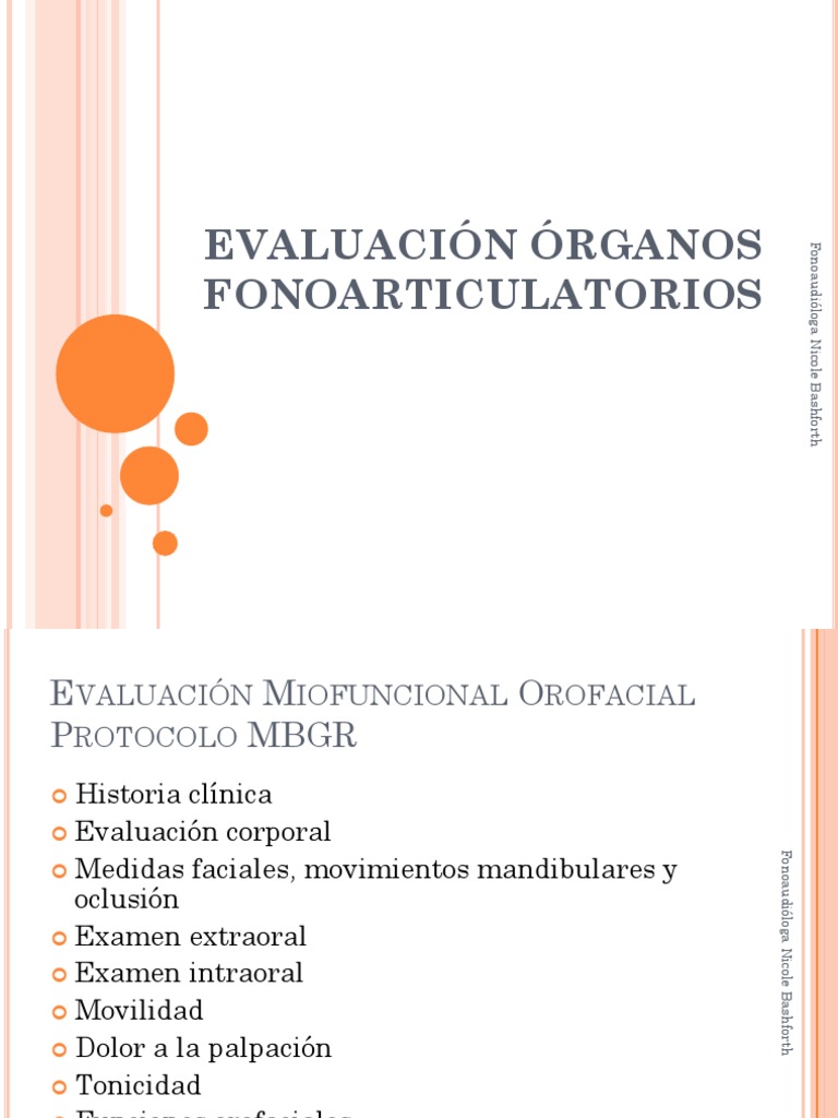 Protocolo MBGR para Evaluación Miofuncional | PDF | Anatomía humana | Boca