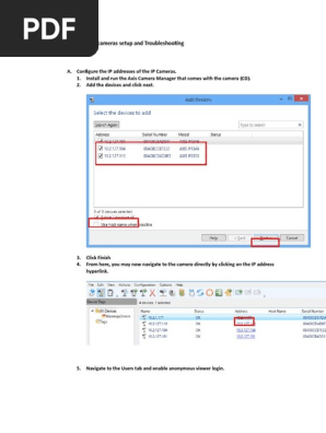 Axis Camera Setup And Troublshooting Ip Address Network Architecture