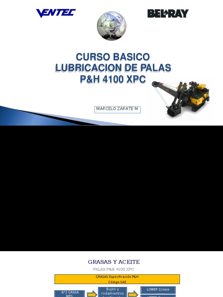 Curso 3 Lubricacion Nivel I Palas P H 4100 Xpc Pdf Bomba Bienes Manufacturados