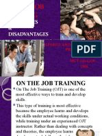 On The Job Training: Advantages & Disadvantages