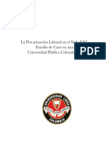 La Precarizacion Laboral en El Siglo Xxi Libro PDF