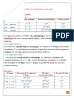 La Geometrie de Quelques Molecules Cours 1 1