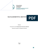 Managementul Mentenanta