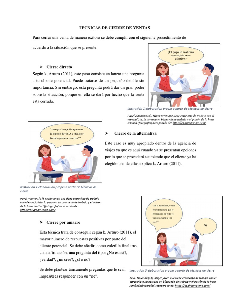 Técnicas Efectivas de Cierre de Ventas | PDF | Cliente | Información