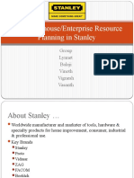 Data Warehouse/Enterprise Resource Planning in Stanley: Group Lynnet Balaji Vinoth Vignesh Vasanth