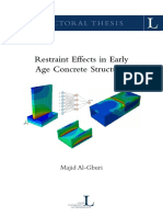 Restraint Effects in Early Age Concrete Structures