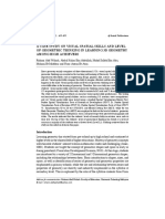 A Case Study On Visual Spatial Skills and Level of Geometric Thinking in Learning 3D Geometry Among High Achievers