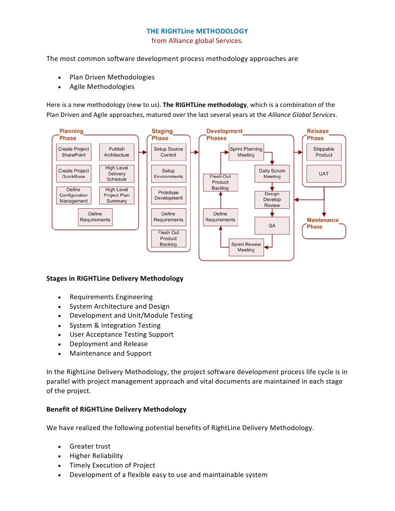 The Rightline Methodology | PDF