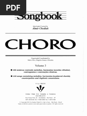 Songbook Choro - Almir Chediak Vol. 3 PDF | PDF