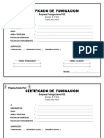 Certificado de Fumigacion PDF