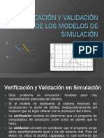Verificación y Validación de Modelos de Simulación