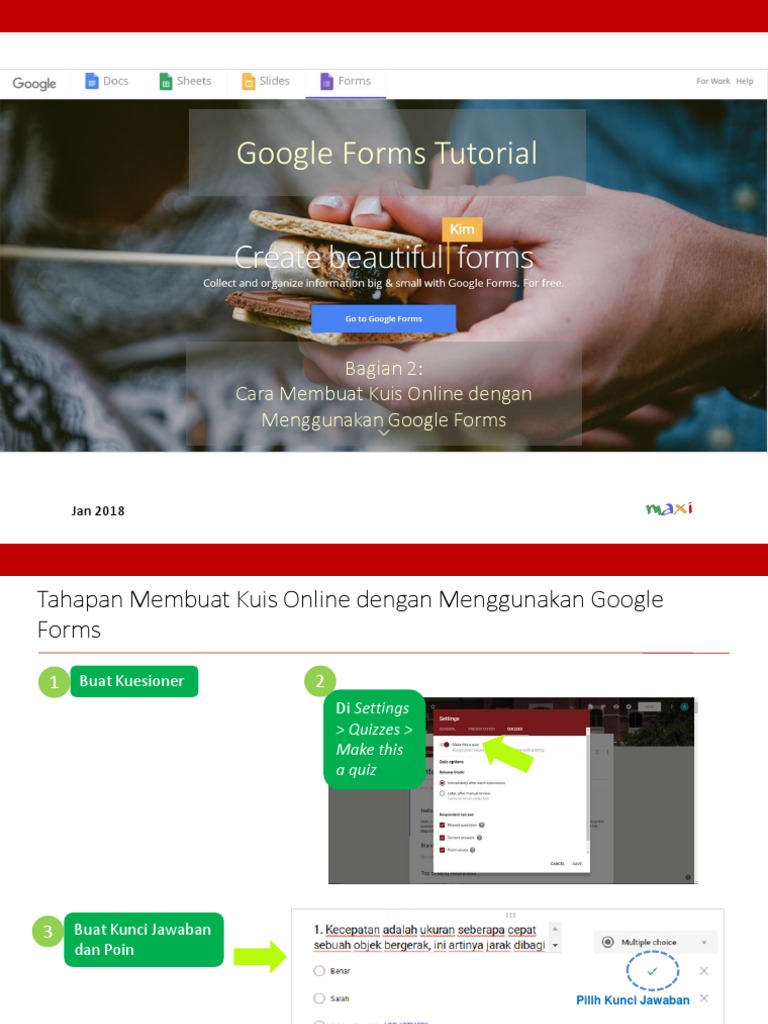 Google Form Quiz Tutorial 2018 Indonesia PDF | PDF