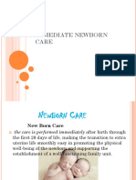 Immediate Newborn Care