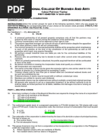 Bus Law 2 Midterm Departmental Exams With Answer