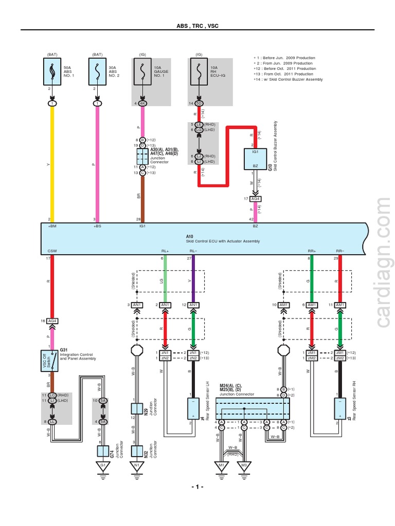 Toyota ALPHARD VELLFIRE (EM2441E) - System Wiring Diagram PDF | PDF
