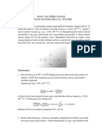 Soal & Jawaban UAS Fisika Dasar Jurusan Matematika UNSRAT