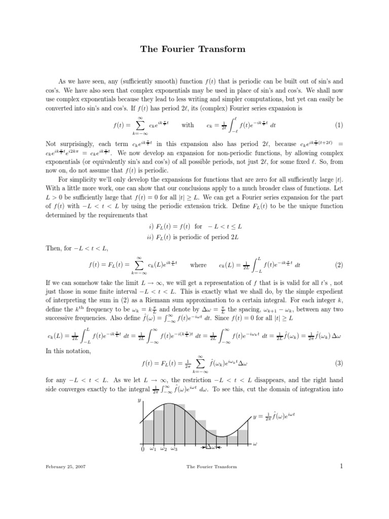 The Fourier Transform | PDF