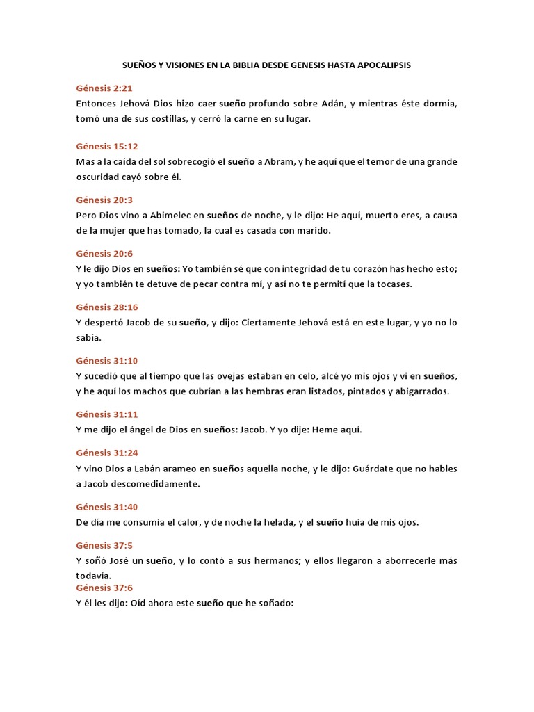 Sueños y Visiones en La Biblia PDF Daniel (figura bíblica) Jacob