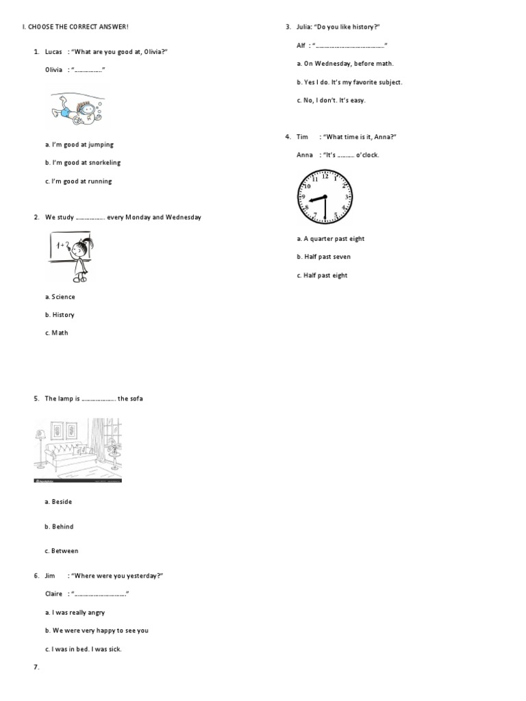 Super Minds 3 Unit Test Practice | PDF