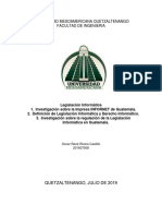 Investigación de INFORNET, Leg. Inf. y Como Se Regula en Guatemala