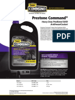 Prestone Command AFC Extended Serv 50 50 Data Sheet