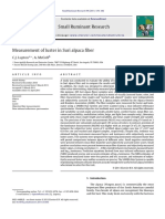 Measurement of Luster in Suri Alpaca Fiber - 2011 - Small Ruminant Research