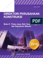 ID Direktori Perusahaan Konstruksi 2016 Buku II Pulau Jawa Nusa Tenggara Dan Kepula PDF