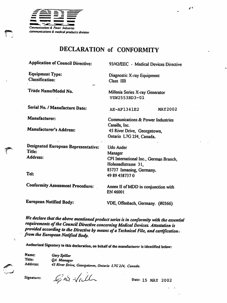 CPI Millenia, Indico 100 XRay Machine Service Manual PDF PDF