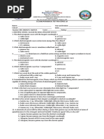 Second Periodical Test in Science 10