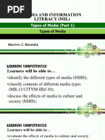 Types of Media 1