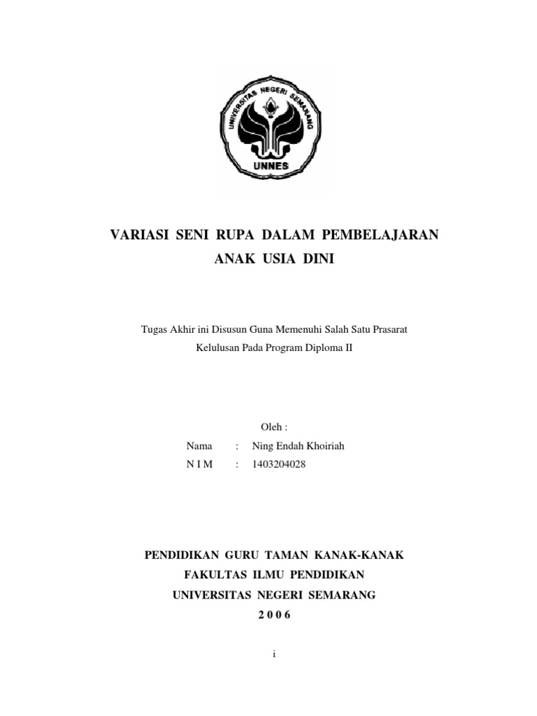 Contoh Skripsi Paud S1