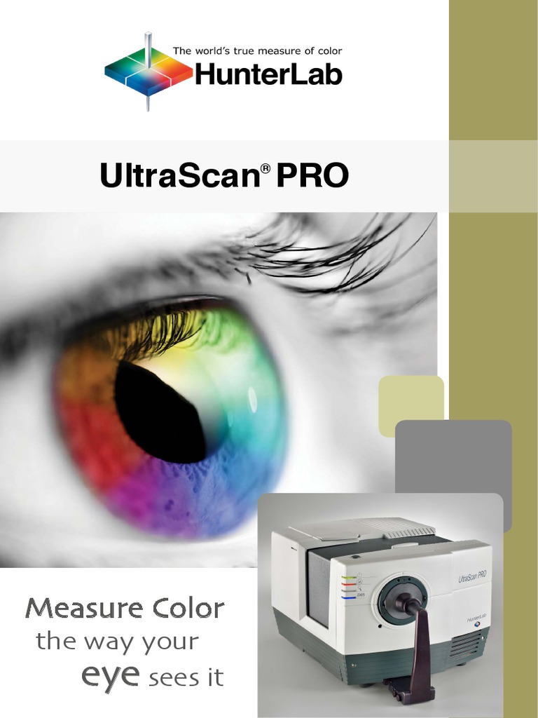 Hunter Color Lab UltraScan PRO Prospektus PDF Ultraviolet