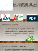 Características Generales de Las Micro, Pequeñas y Medianas Empresas en México