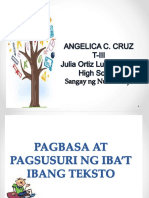 Pagbasa at Pagsuri NG Teksto-Nkukuha Ang Angkop Na Datos PDF