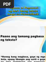 Talumpati Tungkol Sa Pagboto NG Tama | PDF