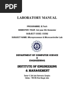 Microprocessor & Microcontroller Lab