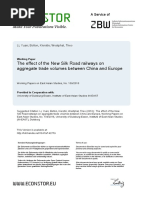 The effect of the New Silk Road railways on aggregate trade volumes between China and Europe / Li, Yuan; Bolton, Kierstin; Westphal, Theo