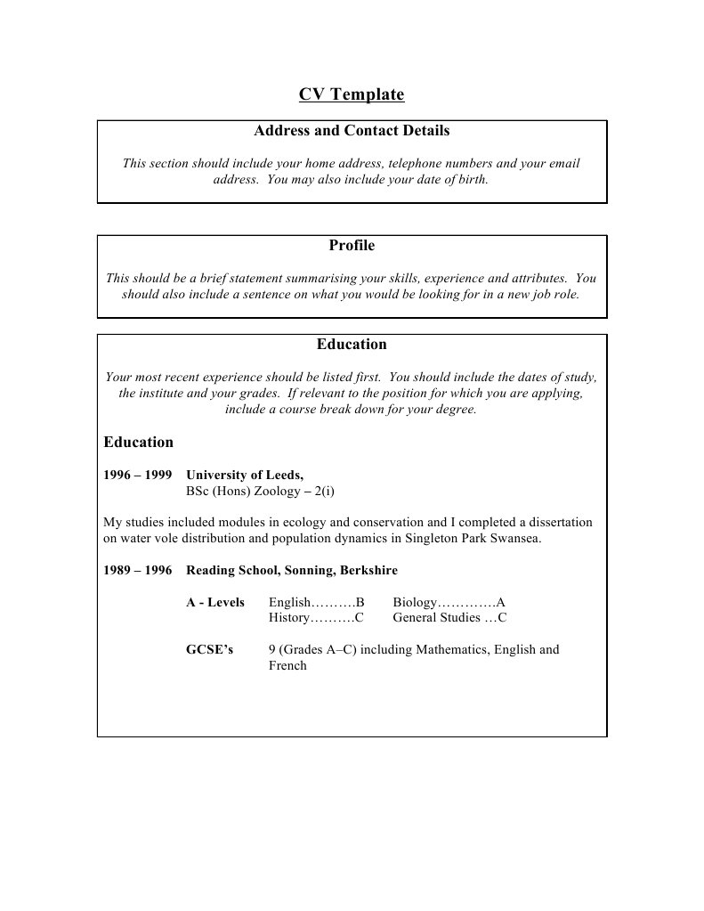 APA CV Template Guide | PDF