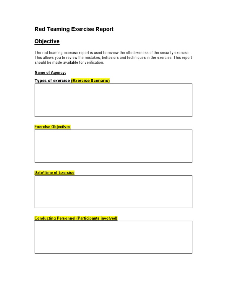 Red Team Report PDF PDF
