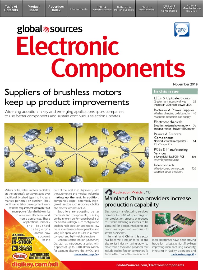 ✩ Electronic Components PDF | PDF | Electric Motor | Printed