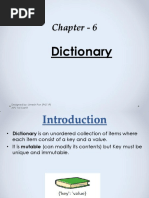 Chapter - 6 Dictionary