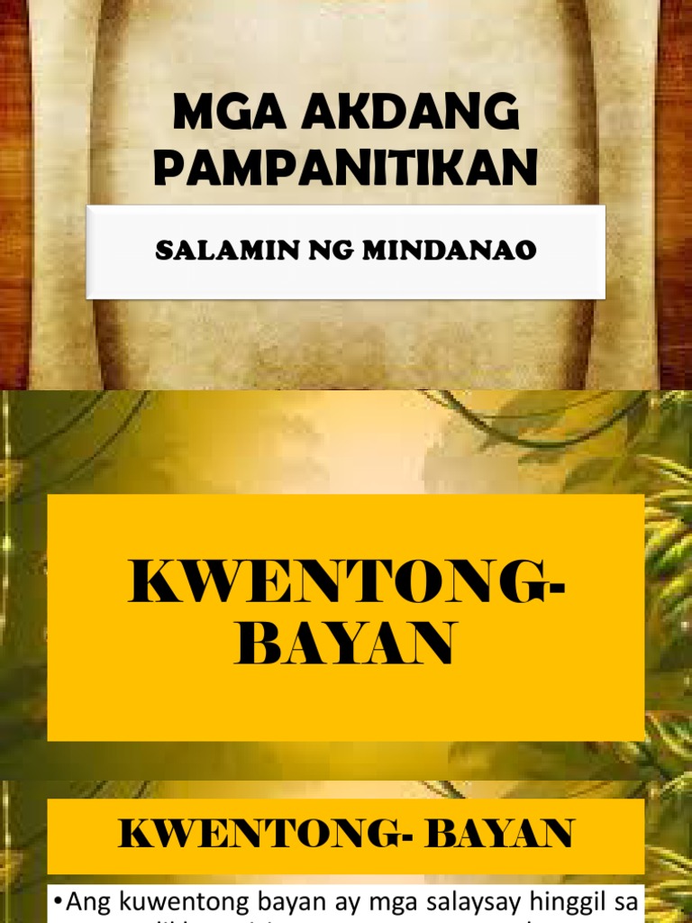 Kwentong Bayan Sa Mindanao Tagalog Better Than College