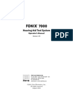 Fonix Hearing Aid Test System Operator D Manual 7000 PDF