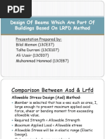 Design of Beams LRFD