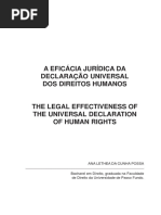 A EFICÁCIA JURÍDICA DA DECLARAÇÃO UNIVERSAL DOS DIREITOS HUMANOS