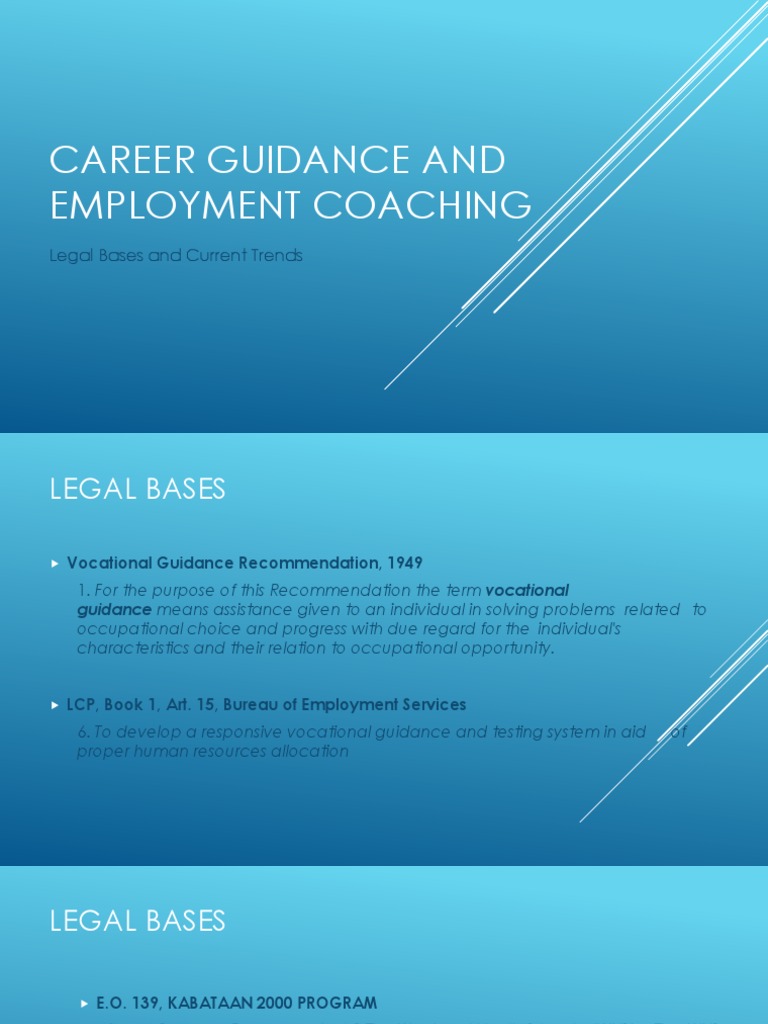 Career Guidance and Employment Coaching | PDF | Workforce | Underemployment